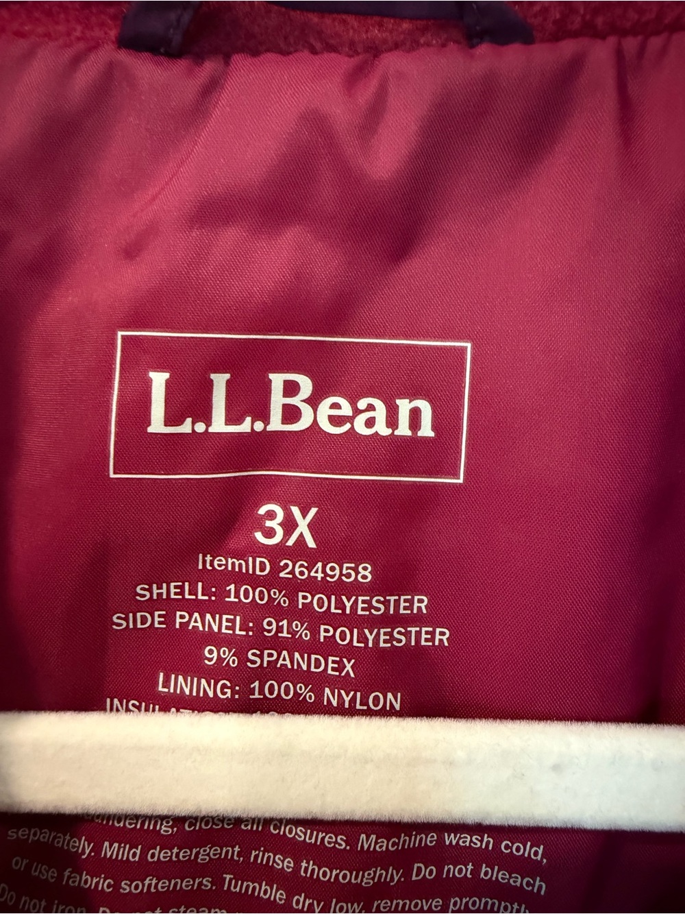 L.L. Bean Quilted Full‑Zip Puffer Jacket - Raspberry - Picture 2 of 7